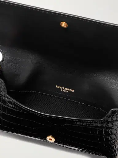 Saint Laurent Croc-effect Leather Phone Case | Thumbnail 5 Saint Laurent Croc-effect Leather Phone Case | Thumbnail 5
