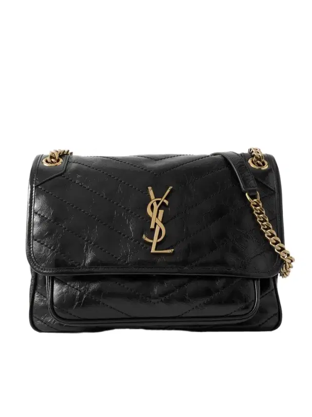 Niki Medium Crinkled-leather Shoulder Bag