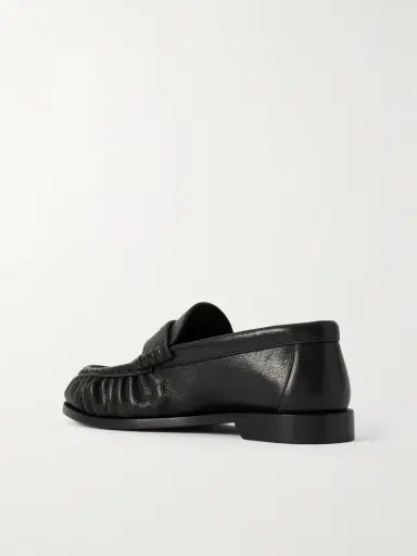 Saint Laurent Le Loafer Logo-embellished Leather Loafers | Thumbnail 3