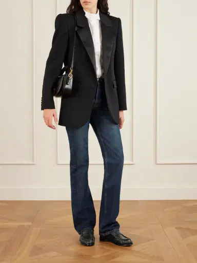 Saint Laurent Le Loafer Logo-embellished Leather Loafers | Thumbnail 4