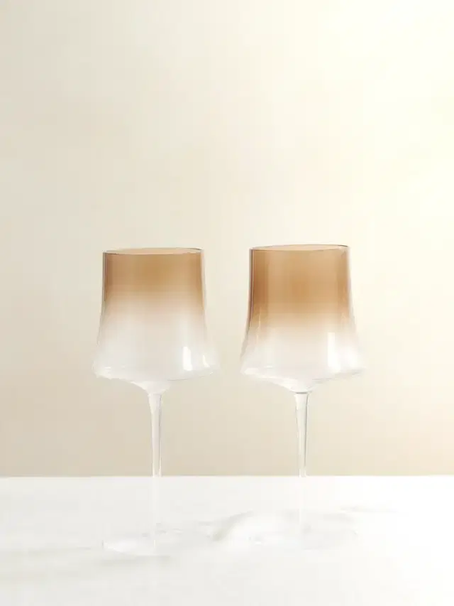 Set Of Two Murano Wine Glasses Set Of Two Murano Wine Glasses