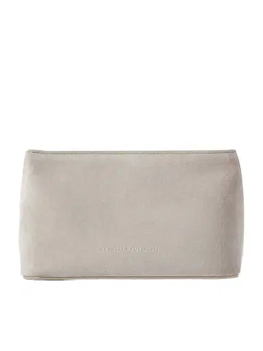 Brunello Cucinelli Suede Pouch | Thumbnail 1 Brunello Cucinelli Suede Pouch | Thumbnail 1