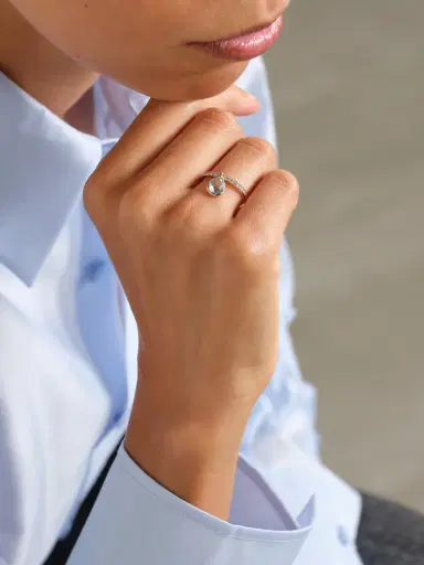 Mateo 14-karat Gold, Topaz And Diamond Ring | Thumbnail 2 Mateo 14-karat Gold, Topaz And Diamond Ring | Thumbnail 2