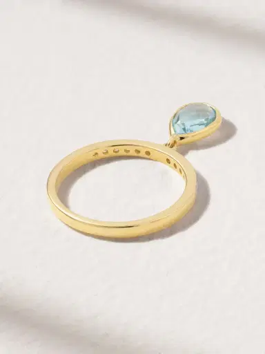 Mateo 14-karat Gold, Topaz And Diamond Ring | Thumbnail 3 Mateo 14-karat Gold, Topaz And Diamond Ring | Thumbnail 3