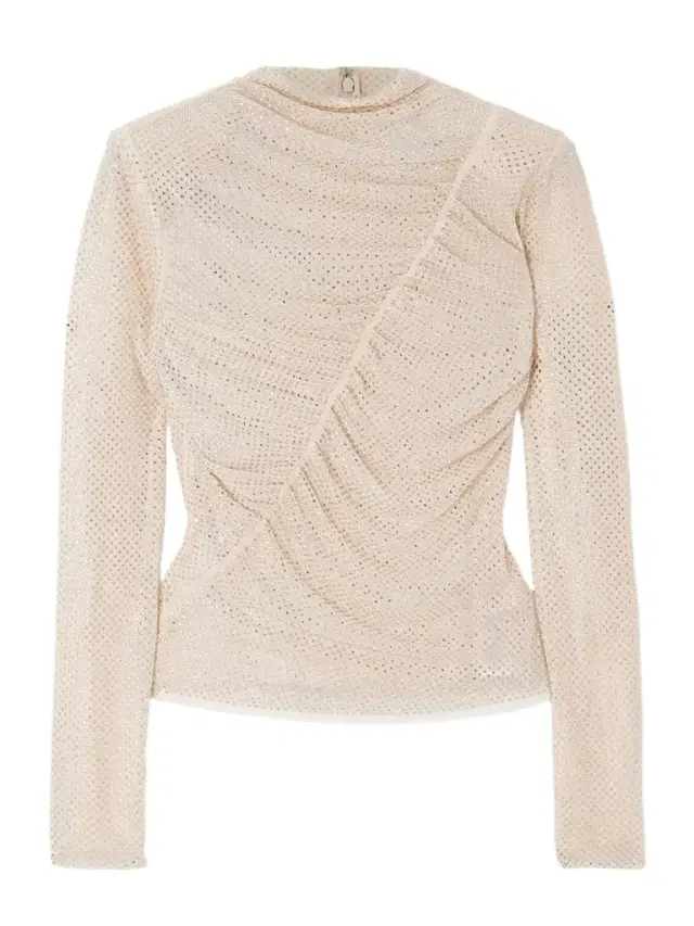 Ruched Crystal-embellished Jersey Blouse