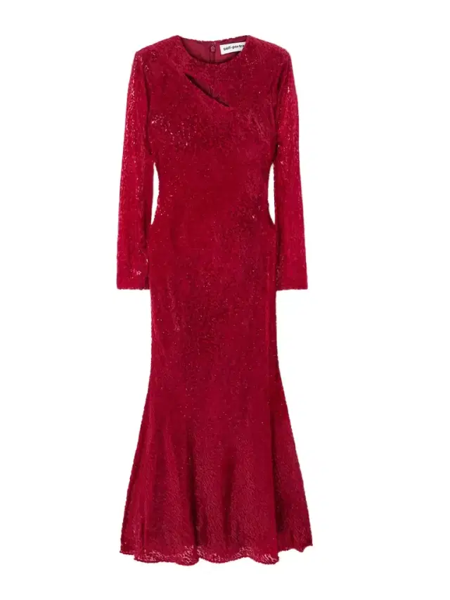 Cutout Fil Coupé Midi Dress