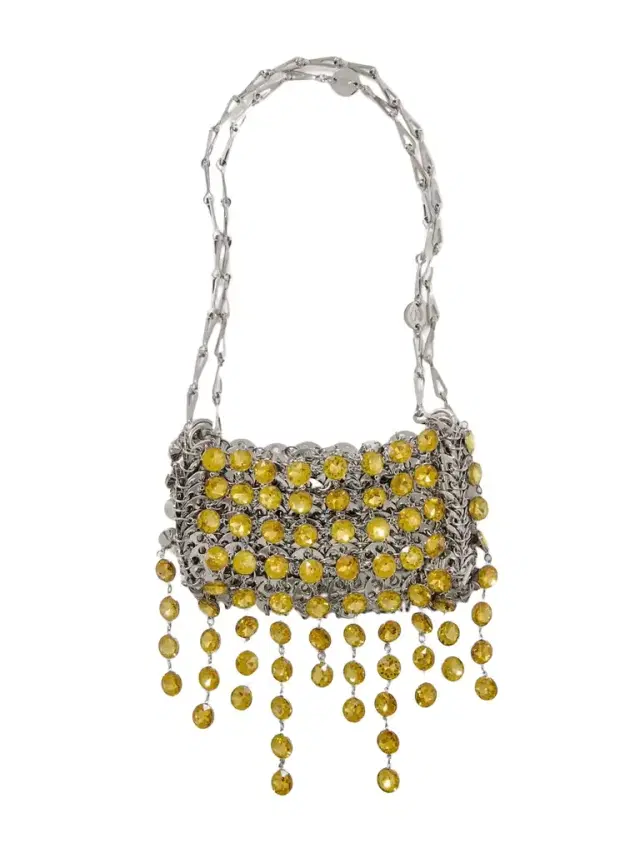 1969 Nano Crystal-embellished Chainmail Shoulder Bag