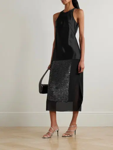 Joseph Cambo Pailette-embellished Crepe De Chine Midi Skirt | Thumbnail 2