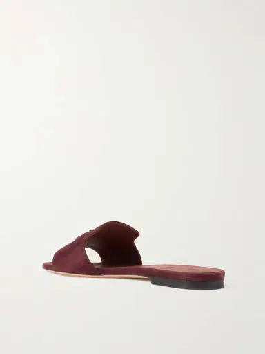 Loro Piana Summer Charms Suede Slides | Thumbnail 3