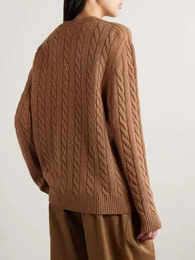 The Row Loneke Cable-knit Wool Cardigan | Thumbnail 4