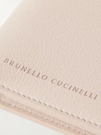Brunello Cucinelli Embossed Textured-leather Cardholder | Thumbnail 3