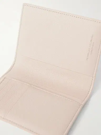 Brunello Cucinelli Embossed Textured-leather Cardholder | Thumbnail 4