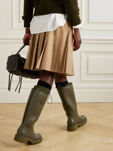 Moncler Kickstream Pvc And Shell Knee Boots | Thumbnail 2 Moncler Kickstream Pvc And Shell Knee Boots | Thumbnail 2