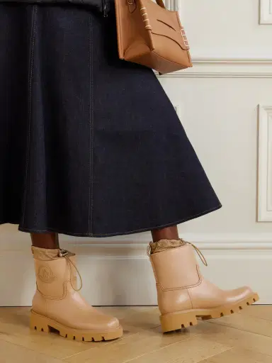 Moncler Kickstream Leather And Shell Ankle Boots | Thumbnail 2 Moncler Kickstream Leather And Shell Ankle Boots | Thumbnail 2