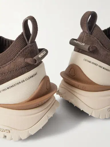 Moncler Trailgrip Lite3 Rubber-trimmed Suede Sneakers | Thumbnail 4 Moncler Trailgrip Lite3 Rubber-trimmed Suede Sneakers | Thumbnail 4