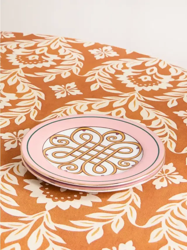 La DoubleJ Set Of Two Printed Porcelain Dessert Plates