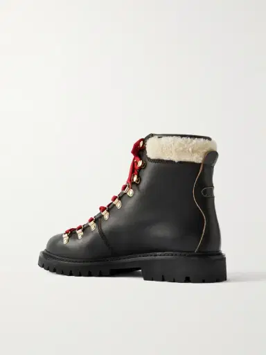 BALLY Shearling-trimmed Leather Ankle Boots | Thumbnail 3 BALLY Shearling-trimmed Leather Ankle Boots | Thumbnail 3