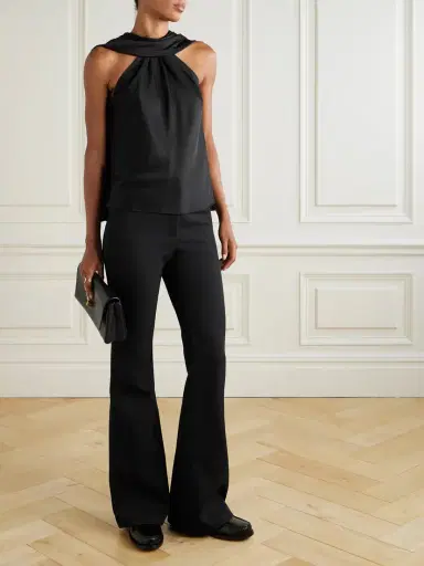 Simkhai Kenna Crepe Flared Pants | Thumbnail 2