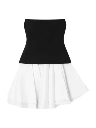 Simkhai Isabelle Ponte And Taffeta Midi Dress | Thumbnail 1