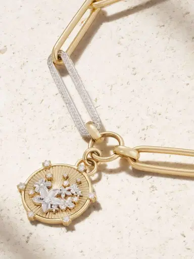 Foundrae Resilience Blossoms Extended 18-karat Yellow And White Gold Diamond Bracelet | Thumbnail 4 Foundrae Resilience Blossoms Extended 18-karat Yellow And White Gold Diamond Bracelet | Thumbnail 4