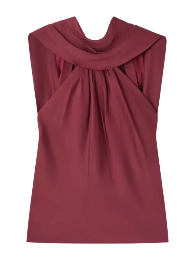Scarlett Cape-effect Draped Satin Top
