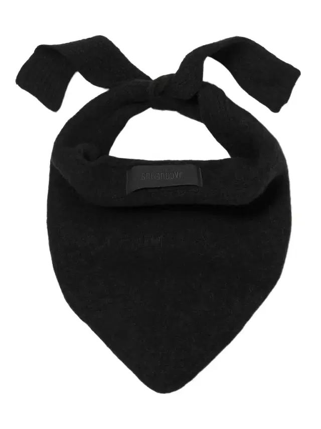 Logo-appliquéd Brushed-knit Scarf