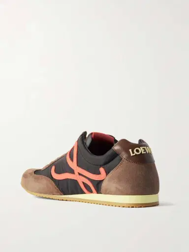 Loewe Ballet Runner 2.0 Logo-appliquéd Leather, Canvas And Suede Sneakers | Thumbnail 3 Loewe Ballet Runner 2.0 Logo-appliquéd Leather, Canvas And Suede Sneakers | Thumbnail 3