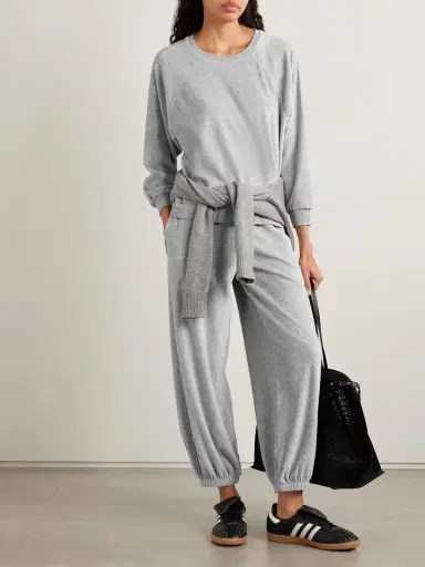 Suzie Kondi Samos Cotton-blend Velour Sweatshirt | Thumbnail 2 Suzie Kondi Samos Cotton-blend Velour Sweatshirt | Thumbnail 2