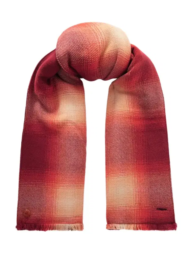 Fringed Checked Cashmere Scarf