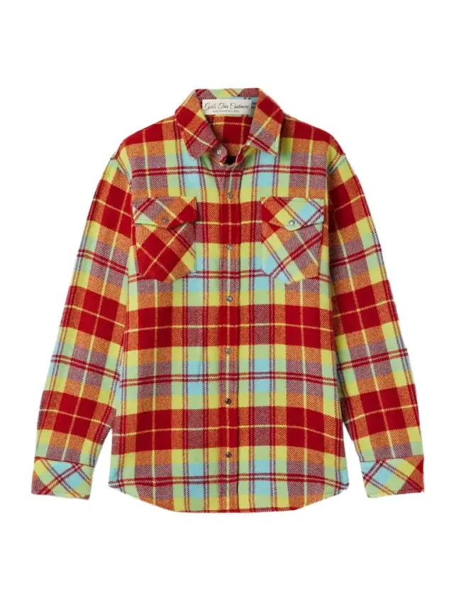 Checked Cashmere Shirt