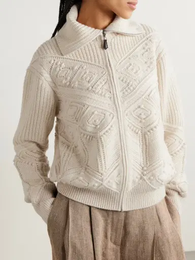 Loro Piana Cashmere Zip-up Cardigan | Thumbnail 3