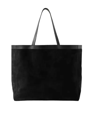 Nili Lotan Loren Leather-trimmed Suede Tote | Thumbnail 1