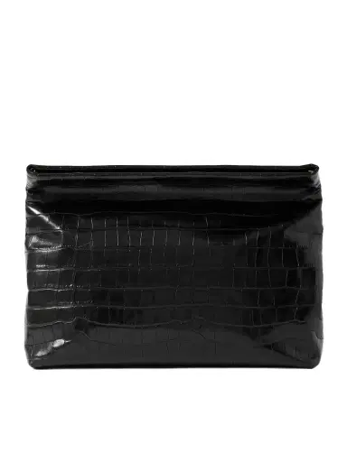 Nili Lotan Jerry Croc-effect Leather Clutch | Thumbnail 1 Nili Lotan Jerry Croc-effect Leather Clutch | Thumbnail 1