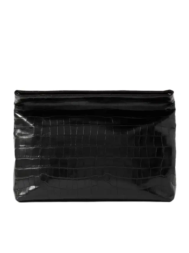 Jerry Croc-effect Leather Clutch