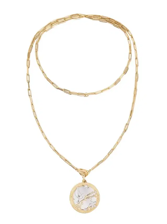 Resilience Oversized 18-karat Yellow And White Gold Diamond Necklace