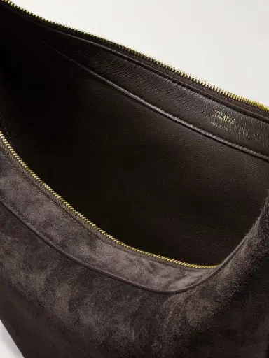 Khaite Augustina Small Suede Shoulder Bag | Thumbnail 5 Khaite Augustina Small Suede Shoulder Bag | Thumbnail 5