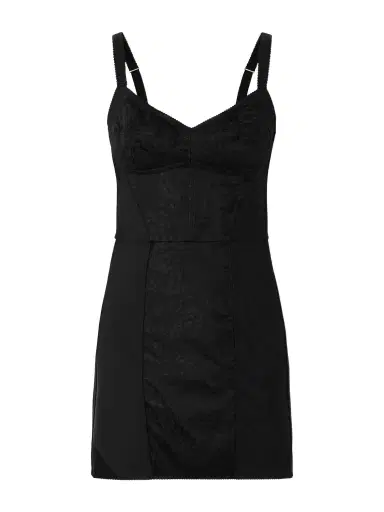 Dolce & Gabbana Lace-paneled Jersey Mini Dress | Thumbnail 1 Dolce & Gabbana Lace-paneled Jersey Mini Dress | Thumbnail 1