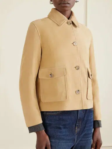 Nour Hammour Louise Suede Jacket | Thumbnail 3