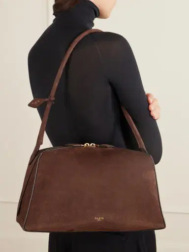 Alaïa Le Bulldog Medium Nubuck Shoulder Bag | Thumbnail 2 Alaïa Le Bulldog Medium Nubuck Shoulder Bag | Thumbnail 2