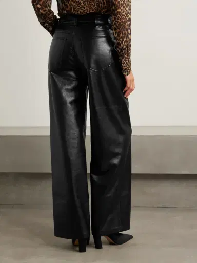 Anine Bing Manon Leather Wide-leg Pants | Thumbnail 4 Anine Bing Manon Leather Wide-leg Pants | Thumbnail 4