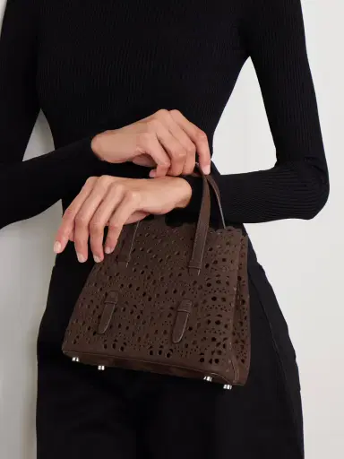 Alaïa Mina Laser-cut Suede Tote | Thumbnail 2