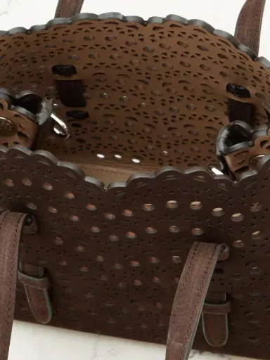 Alaïa Mina Laser-cut Suede Tote | Thumbnail 5
