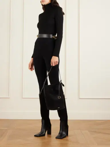 Alaïa Leather-trimmed Suede Tote | Thumbnail 2 Alaïa Leather-trimmed Suede Tote | Thumbnail 2