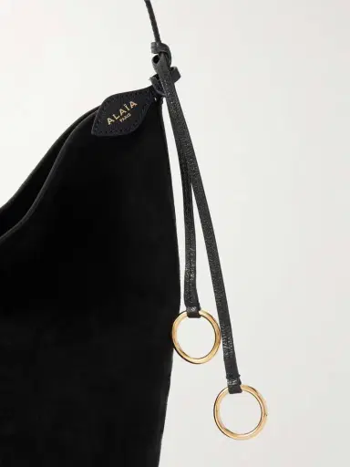 Alaïa Leather-trimmed Suede Tote | Thumbnail 4 Alaïa Leather-trimmed Suede Tote | Thumbnail 4