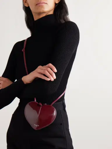 Alaïa Le Coeur Patent-leather Shoulder Bag | Thumbnail 2 Alaïa Le Coeur Patent-leather Shoulder Bag | Thumbnail 2