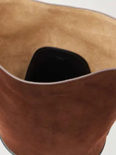 Alaïa Leather-trimmed Suede Tote | Thumbnail 5 Alaïa Leather-trimmed Suede Tote | Thumbnail 5