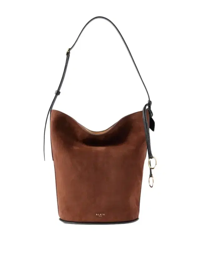 Alaïa Leather-trimmed Suede Tote