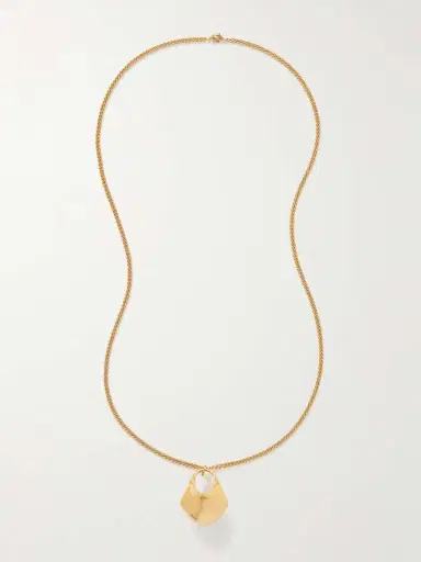 Khaite Lotus Small Gold-plated Necklace | Thumbnail 4 Khaite Lotus Small Gold-plated Necklace | Thumbnail 4