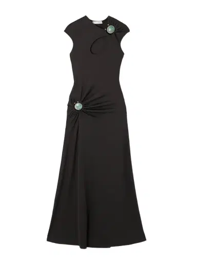 Christopher Esber Hollow Cutout Embellished Ribbed Jersey Maxi Dress | Thumbnail 1 Christopher Esber Hollow Cutout Embellished Ribbed Jersey Maxi Dress | Thumbnail 1