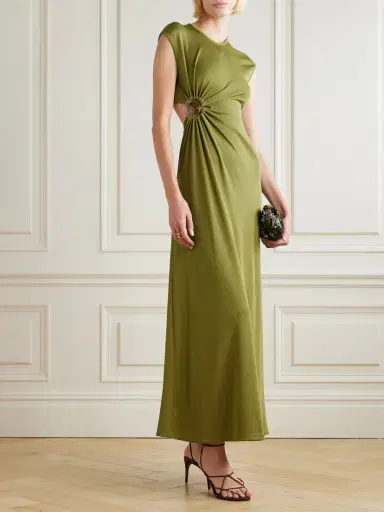 Christopher Esber Cutout Embellished Ribbed-jersey Maxi Dress | Thumbnail 2 Christopher Esber Cutout Embellished Ribbed-jersey Maxi Dress | Thumbnail 2